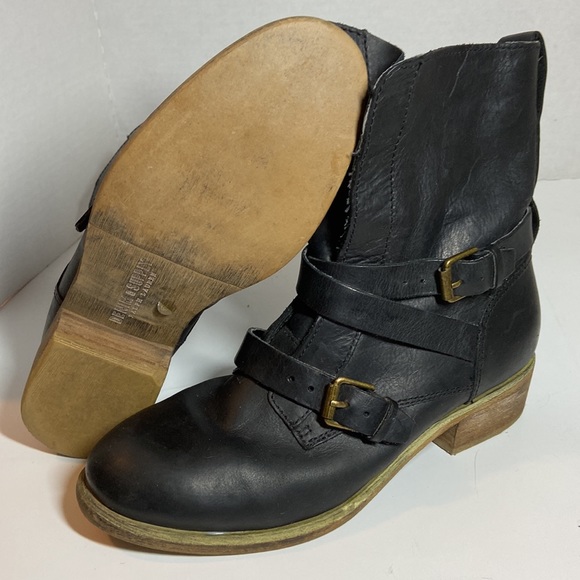 Denim & Supply Ralph Lauren Vintage Leather Moto Boots - Picture 7 of 7